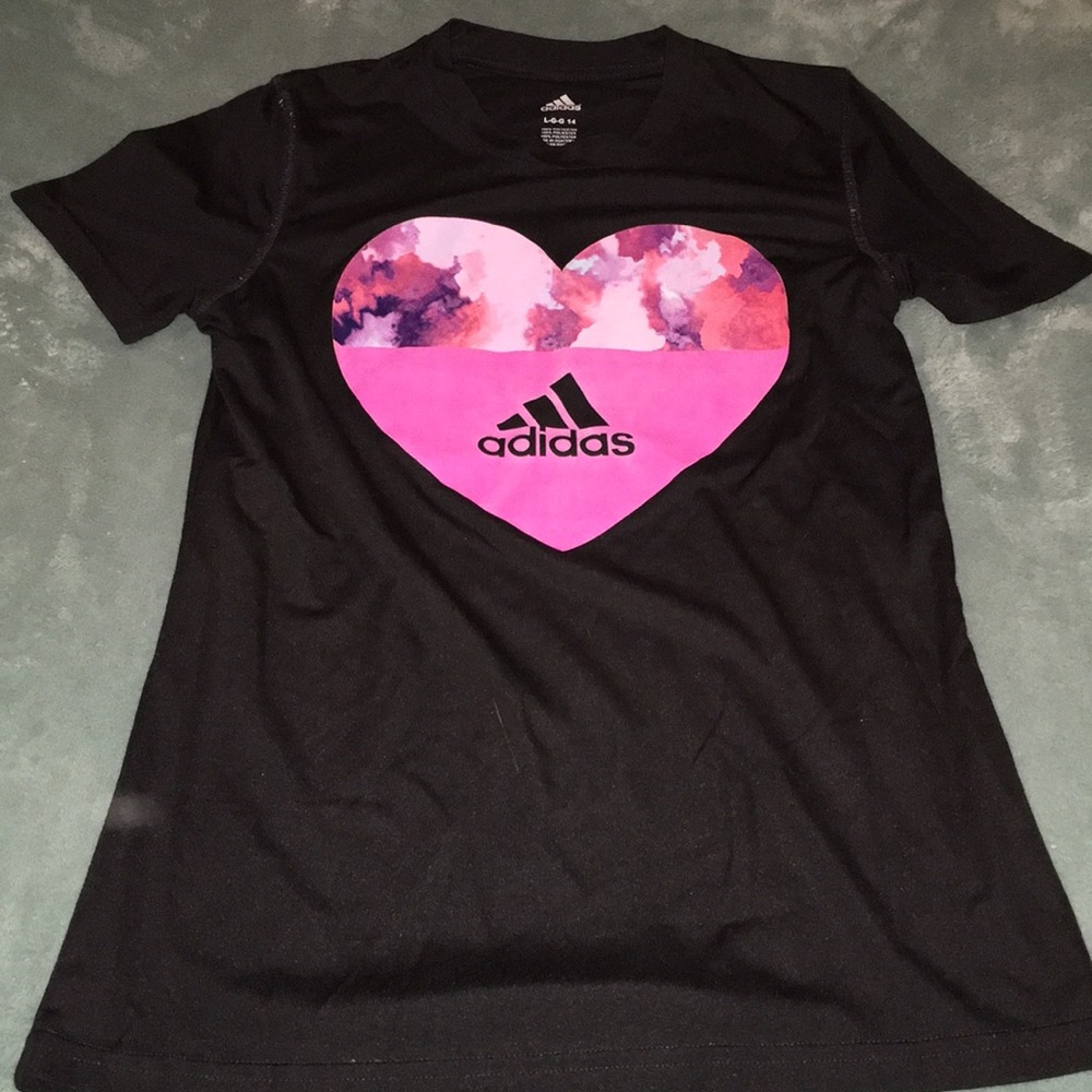 Cute black watt Adidas tee shirt